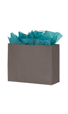 Large Storm Gray Paper Shopping Bag