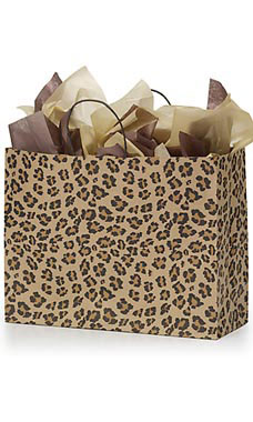 Large Leopard Print Paper Shopping Bag Large Leopard Print Paper Shopping Bag