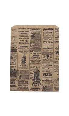 Medium Newsprint Kraft Paper Merchandise Bags Medium Newsprint Kraft Paper Merchandise Bags