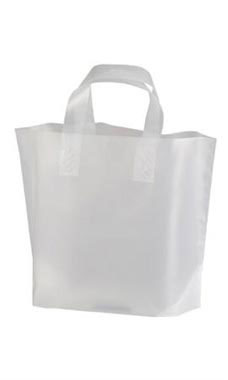 Frosted, Semi-Opaque Wholesale Plastic Shopping Bags Frosted, Semi-Opaque Wholesale Plastic Shopping Bags