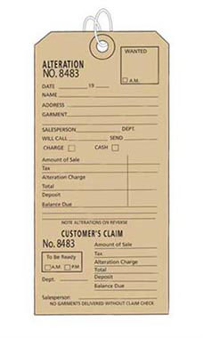 3x6 Off-White Alteration Tags