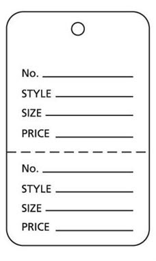 White Unstrung Large Coupon Price Tags White Unstrung Large Coupon Price Tags