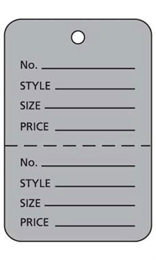 Grey Unstrung Large Coupon Tags Grey Unstrung Large Coupon Tags