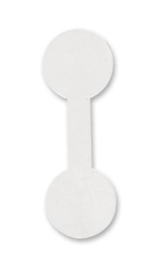 White Large Gummed Ring Jewelry Tag White Large Gummed Ring Jewelry Tag