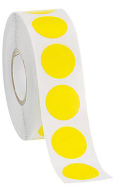 Yellow Self-Adhesive Colored Label Yellow Self-Adhesive Colored Label