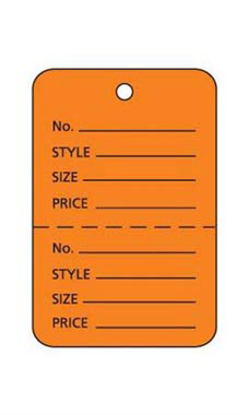 Orange Unstrung Small Coupon Price Tag Orange Unstrung Small Coupon Price Tag