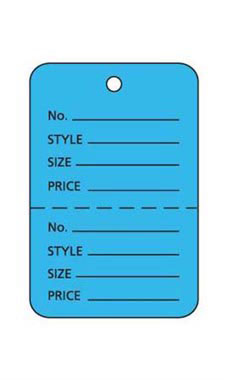 Blue Unstrung Small Coupon Price Tag