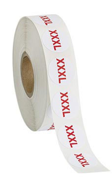 Self-Adhesive Size XXXL Labels Self-Adhesive Size XXXL Labels