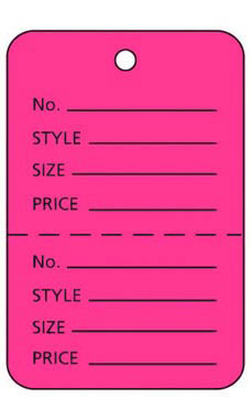 Large Pink Coupon Price Tags Large Pink Coupon Price Tags