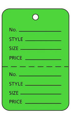 Large Green Coupon Price Tags Large Green Coupon Price Tags