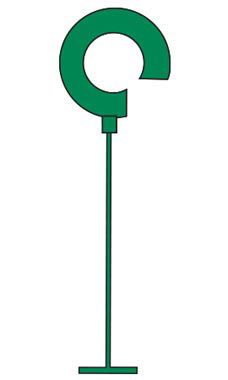 2" Green Hook Fasteners