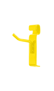 Made to Order 2" Wire Grid Peg Hook - Bright Yellow Made to Order 2" Wire Grid Peg Hook - Bright Yellow