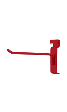 Made to Order 6" Wire Grid Peg Hook - Berry Red