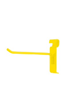 Made to Order 6" Wire Grid Peg Hook - Bright Yellow Made to Order 6" Wire Grid Peg Hook - Bright Yellow