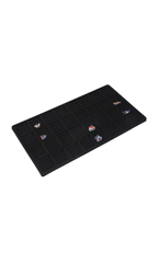 32 Section Black Flocked Tray Inserts