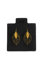 Small Black Felt Puffed Earring Cards