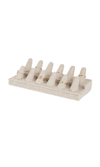 12-Finger Linen Ring Display
