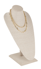 Tall Linen Necklace Display