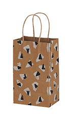 Small (Rose) - Retro Paper Shopping Bags - Case of 100