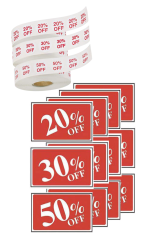 Percent Off Kit with Labels and Signs