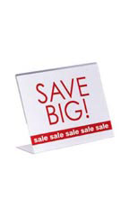 7 x 5 ½ inch Single Sided Acrylic Sign Holder