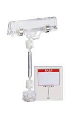 4 ¾ inch Clear Magnetic Sign Holder with Clip