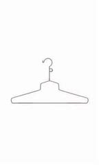 18 inch Chrome Metal Shirt Hangers