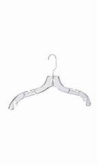 14 inch Clear Plastic Junior Dress Hangers