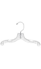 10 inch Clear Plastic Children's Dress Hangers