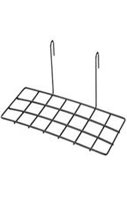 Black Shoe Shelf for Wire Grid