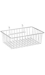 12 x 8 x 4 inch Chrome Mini Wire Grid Basket for Wire Grid 