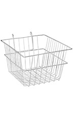 12 x 12 x 8 inch Chrome Mini Wire Grid Basket for Wire Grid 