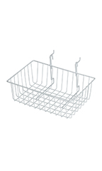 12 x 8 x 4 inch Mini Grid Basket for Slatwall & Wire Grid