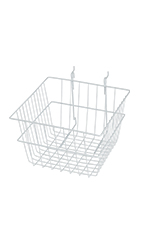 12 x 12 x 8 inch Mini Grid Basket for Slatwall & Wire Grid