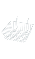 12 x 12 x 4 inch Mini Grid Basket for Slatwall & Wire Grid