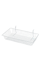 24 x 12 x 4 inch Mini Grid Basket for Slatwall & Wire Grid