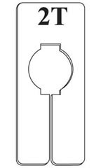 Rectangular '2T' Size Dividers - 2 Toddler