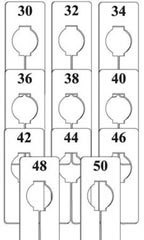 Rectangular Size Dividers - Men's Variety Pack
