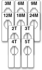 Rectangular Size Dividers - Infant/Toddler Variety Pack