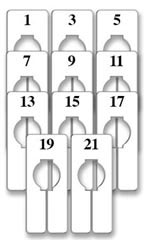 Rectangular Size Dividers for Hangrail - Junior's Variety Pack
