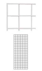 2 x 5 foot White Wire Grid Panel