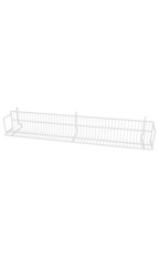 48 x 6 x 6 ½ inch White CD/DVD/Cassette Shelf for Wire Grid