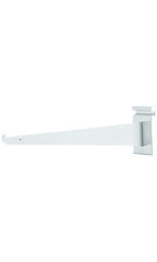 14 inch White Metal Shelf Bracket for Wire Grid