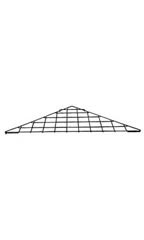 Triangle Black Wire Grid Shelf