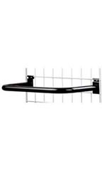U-Shaped Black Hangrail for Wire Grid