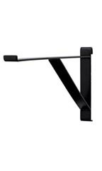 12 inch Black Contemporary Shelf Bracket for Wire Grid