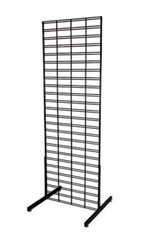 2 x 6 foot Black Slat Grid Standing Grid Screen
