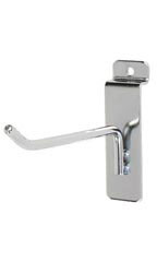 4 inch Chrome Peg Hook for Slatwall