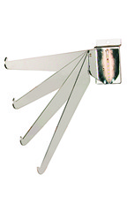 12 inch Adjustable Chrome Shelf Bracket for Slatwall