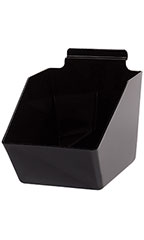 6"W x 7 ½"D x 5 ½"H Black Plastic Dump Bin